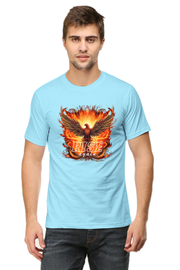 Rise Again Phoenix Bird Graphic T-Shirt - Image 4