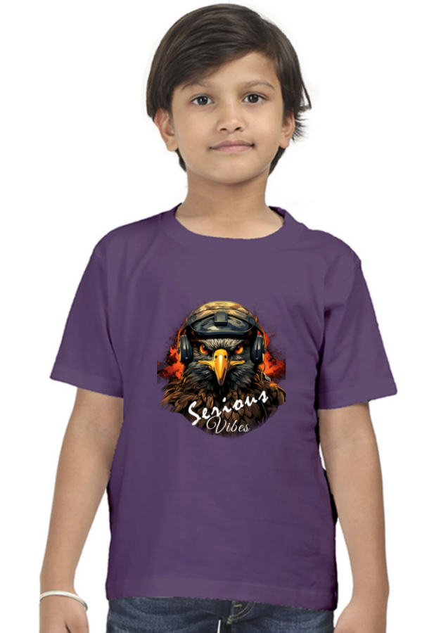 Serious Vibes Eagle Boys T-Shirt - Image 3