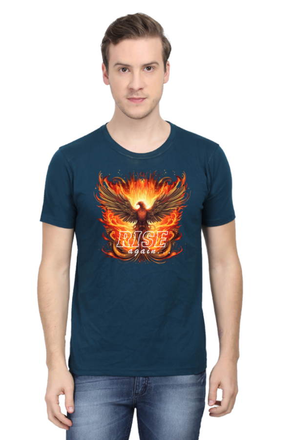 Rise Again Phoenix Bird Graphic T-Shirt - Image 6