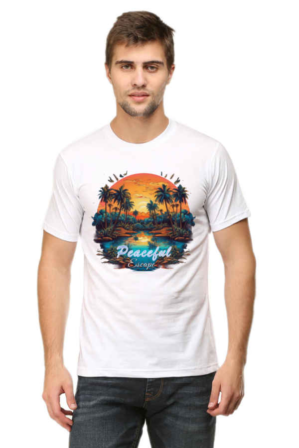 Peaceful Escape Graphic Classic Crew T-Shirt - Image 13