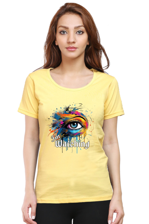 I'm Watching Colorful Eye Graphic T-Shirt - Image 3