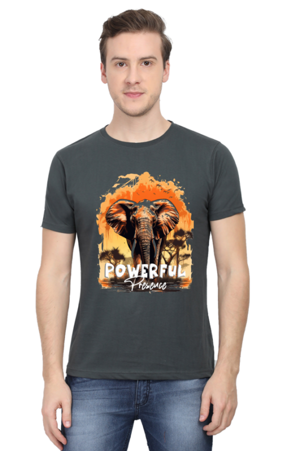 Majestic Power Elephant Graphic T-Shirt - Image 2