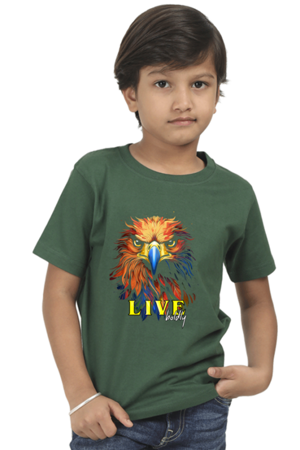 Live Boldly Eagle Graphic T-Shirt - Image 3