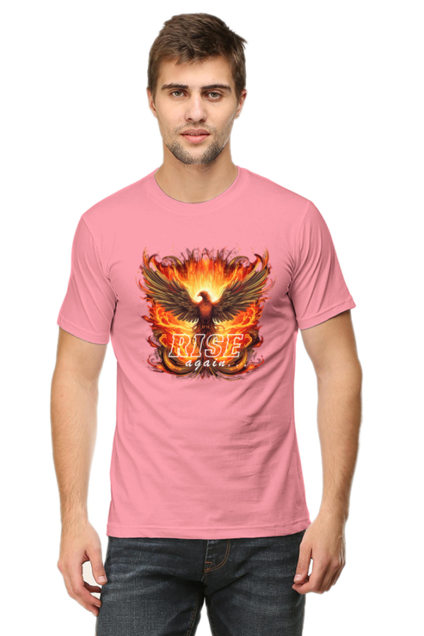 Rise Again Phoenix Bird Graphic T-Shirt - Image 3