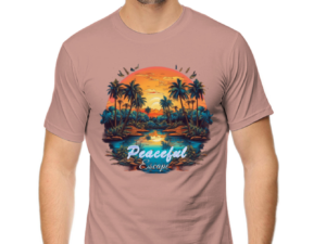 Peaceful Escape Graphic Classic Crew T-Shirt