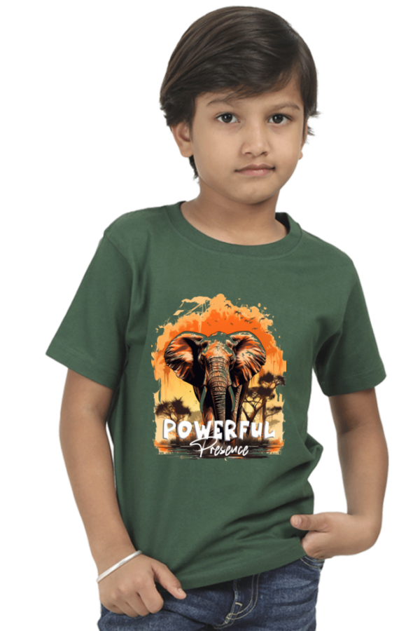 Powerful Presence Elephant T-Shirt for Boys - Image 4