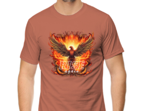 Rise Again Phoenix Bird Graphic T-Shirt