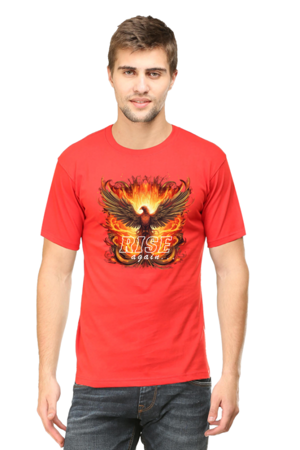 Rise Again Phoenix Bird Graphic T-Shirt - Image 9