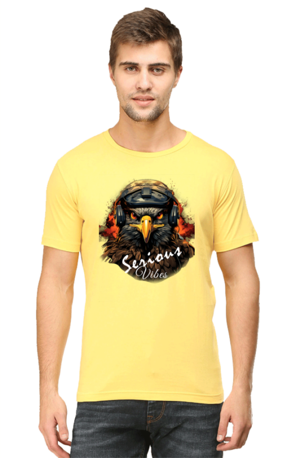 Serious Vibes Eagle Headset Graphic T-Shirt - Image 8