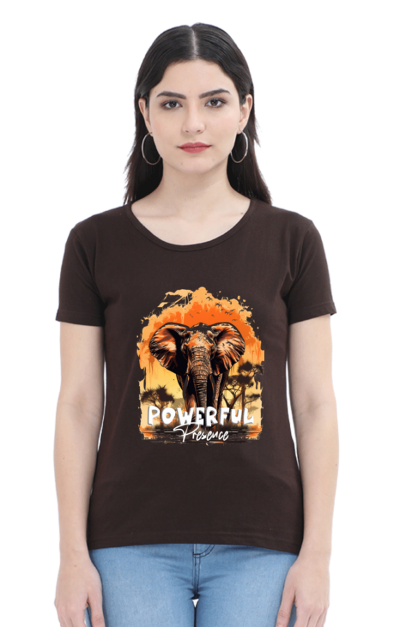 Powerful Presence Elephant Graphic T-Shirt