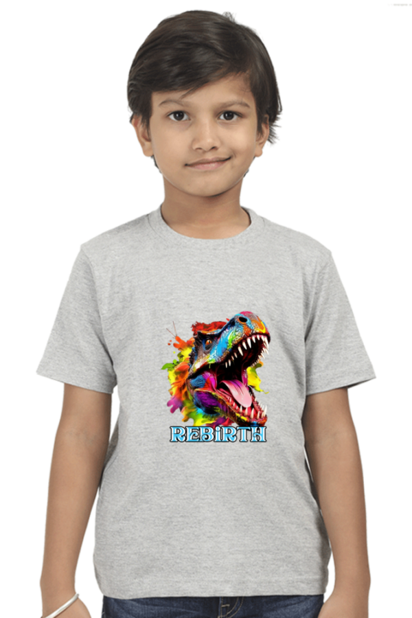 Rebirth Colorful Dinosaur T-Shirt - Image 5