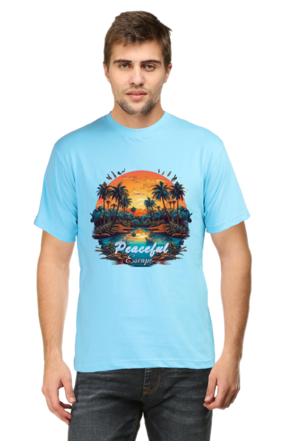 Peaceful Escape Graphic Classic Crew T-Shirt - Image 10