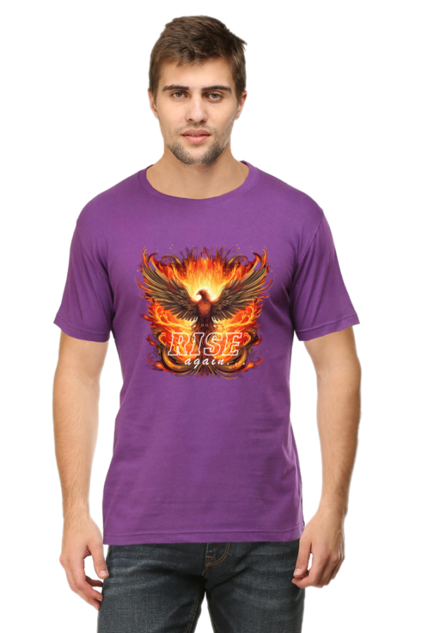 Rise Again Phoenix Bird Graphic T-Shirt - Image 8