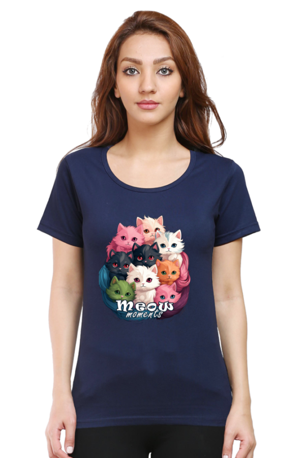 Meow Moments Cute Cat Graphic T-Shirt - Image 5