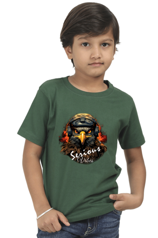 Serious Vibes Eagle Boys T-Shirt - Image 4