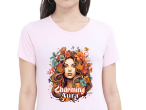 Charming Aura Floral Graphic T-Shirts