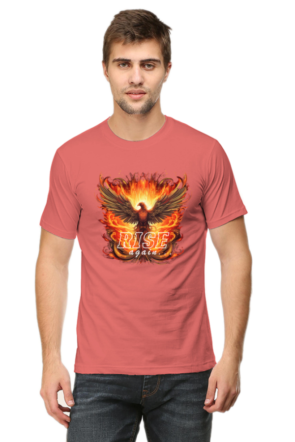 Rise Again Phoenix Bird Graphic T-Shirt - Image 5