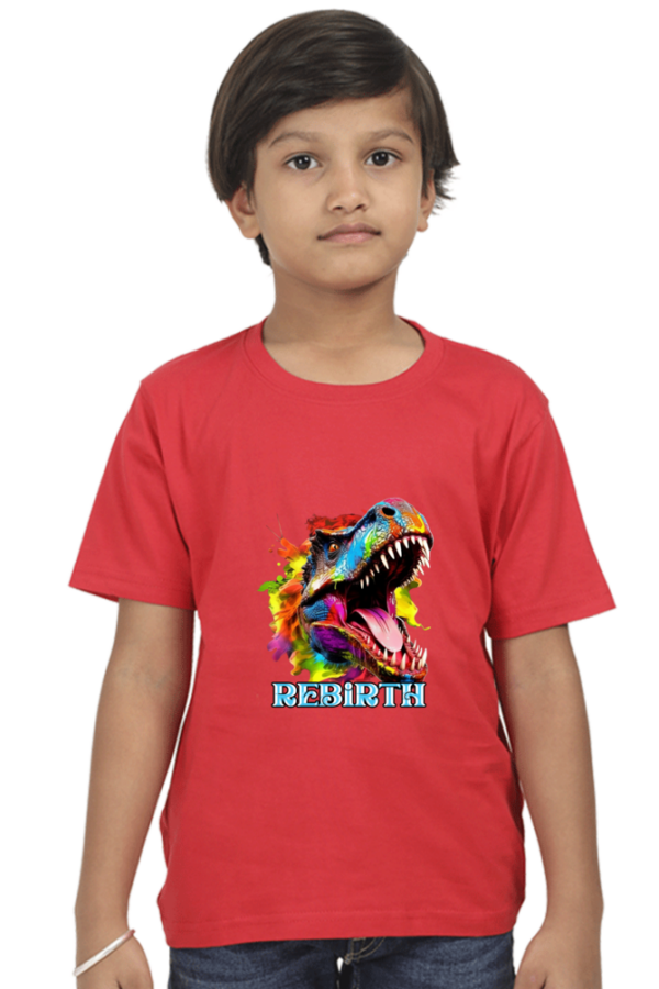 Rebirth Colorful Dinosaur T-Shirt - Image 4