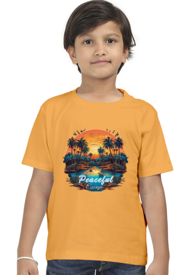 Peaceful Escape Sunrise T-Shirt - Image 2
