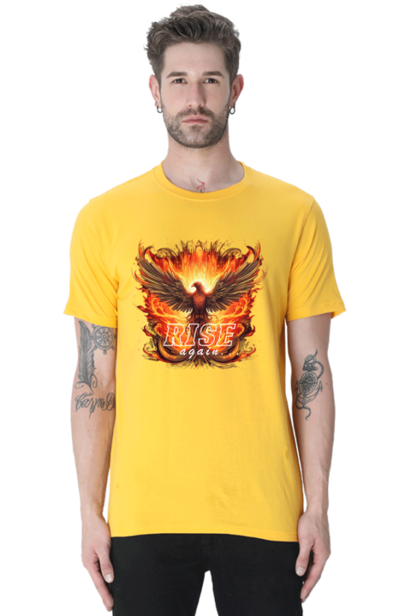 Rise Again Phoenix Bird Graphic T-Shirt - Image 7