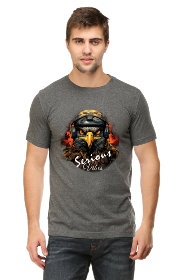 Serious Vibes Eagle Headset Graphic T-Shirt - Image 10