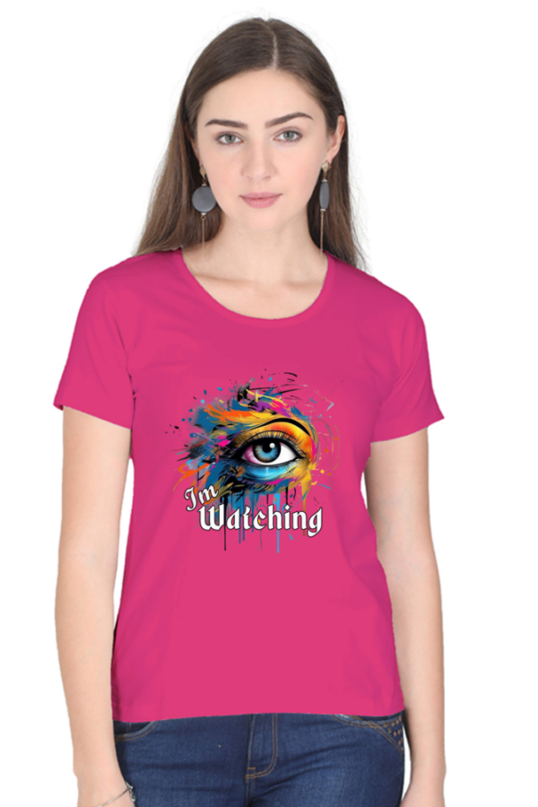 I'm Watching Colorful Eye Graphic T-Shirt - Image 2