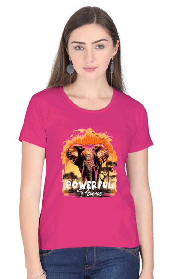 Powerful Presence Elephant Graphic T-Shirt - Image 2