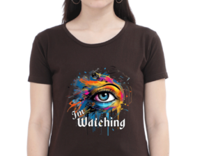 I'm Watching Colorful Eye Graphic T-Shirt