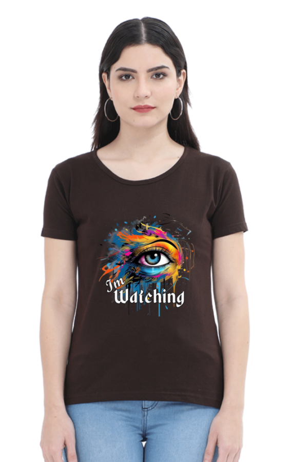 I'm Watching Colorful Eye Graphic T-Shirt