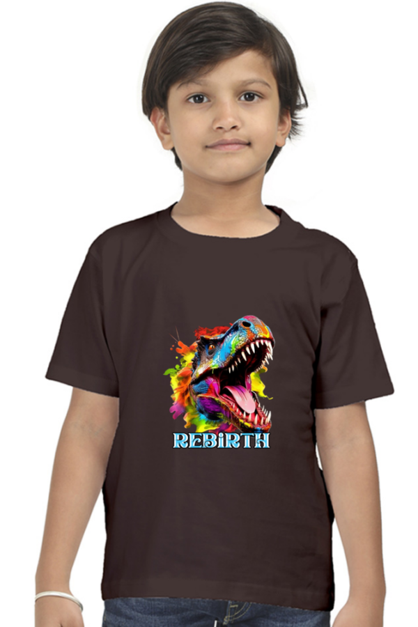Rebirth Colorful Dinosaur T-Shirt - Image 2