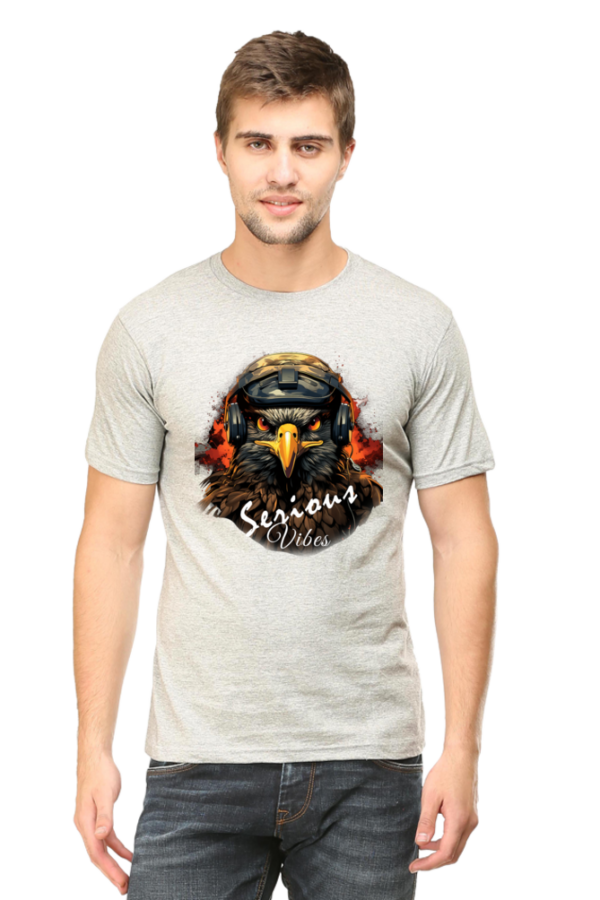 Serious Vibes Eagle Headset Graphic T-Shirt - Image 11