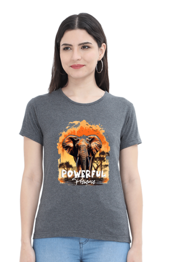 Powerful Presence Elephant Graphic T-Shirt - Image 3