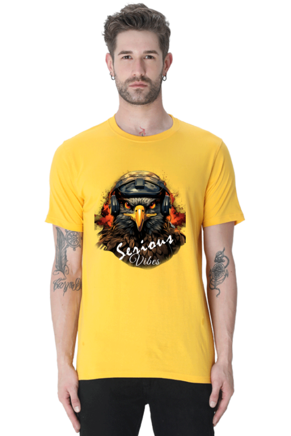 Serious Vibes Eagle Headset Graphic T-Shirt - Image 5