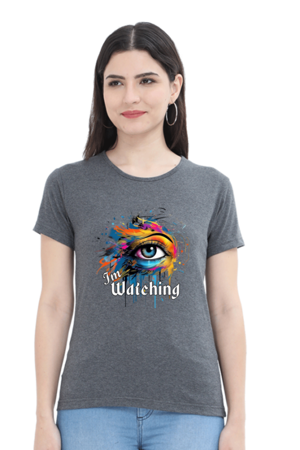I'm Watching Colorful Eye Graphic T-Shirt - Image 4