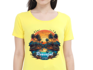 Peaceful Escape Graphic Printed T-Shirt