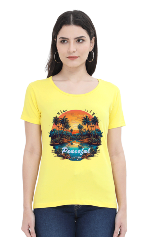 Peaceful Escape Graphic Printed T-Shirt