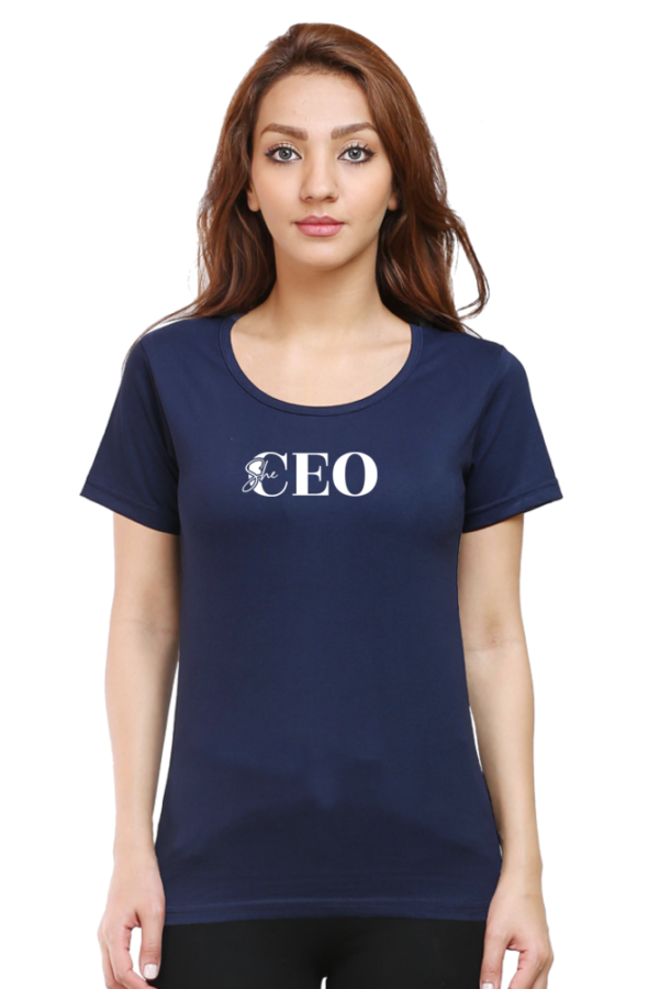 "She CEO" Cotton T-Shirt - Image 5