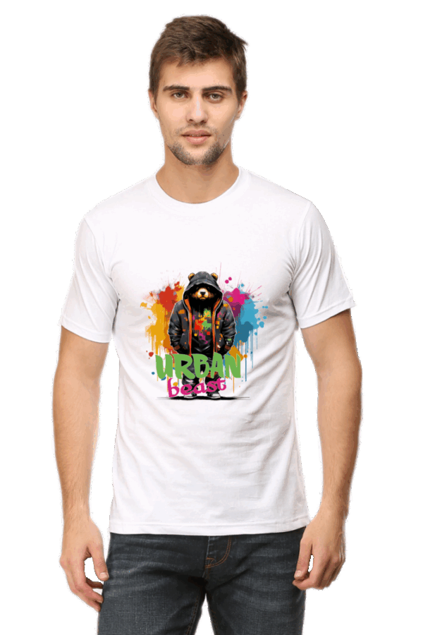 Urban Beast Cotton T-Shirt – Street-Style Bear - Image 6