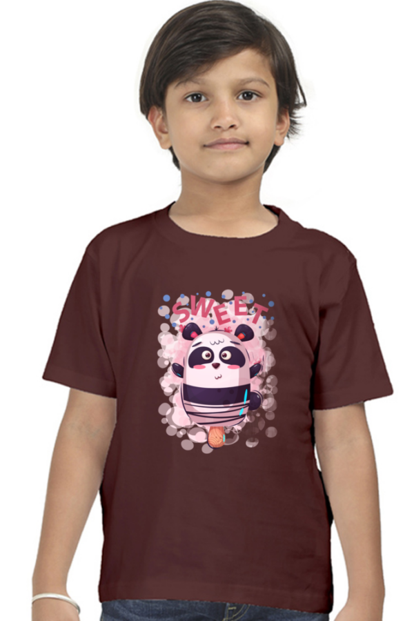 Boys' Cotton "Sweet" Teddy Bear T-Shirt - Image 2