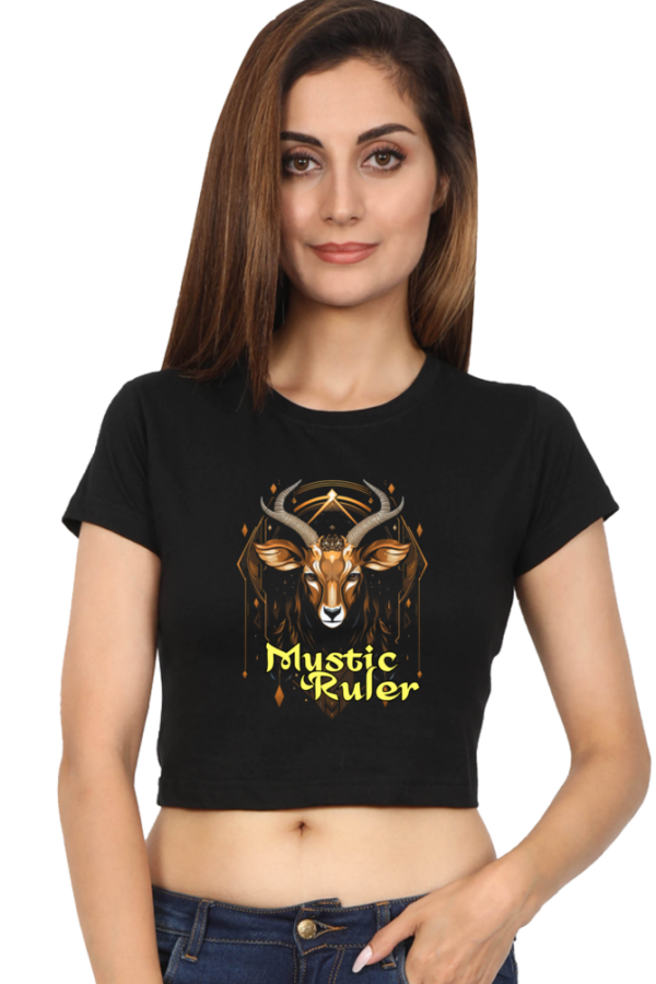 Mystic Ruler Women's Saola Animal Crop Top - Image 4