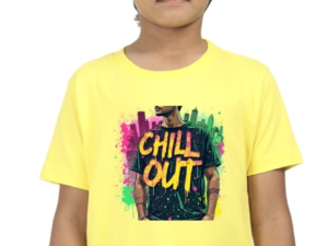 "Chill Out" Man in Cityscape Boys' Crew T-Shirt