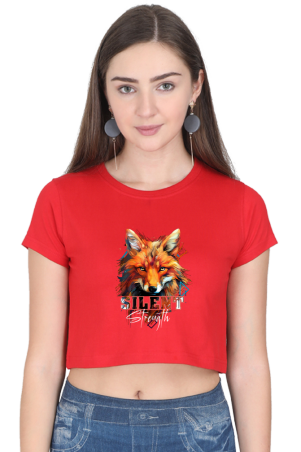 Silent Strength Women's Crop Top - Image 3