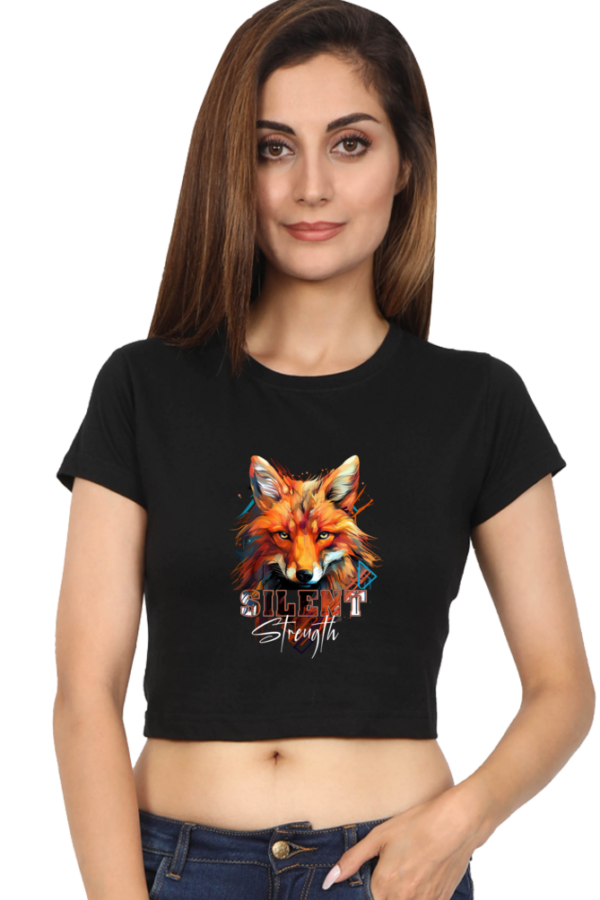 Silent Strength Women's Crop Top - Image 6