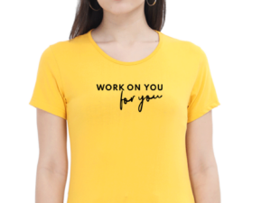 Work on You - For You Inspirational Cotton T-Shirt
