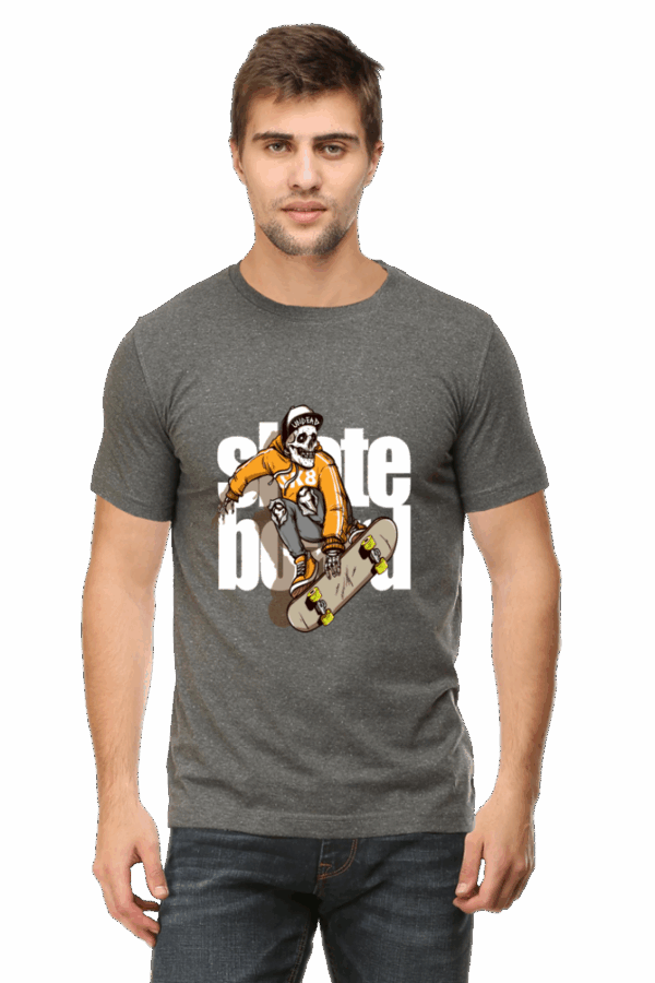 Undead & Skateboard Rebel Cotton T-Shirt – Bold Street Style with Skull Power - Image 4