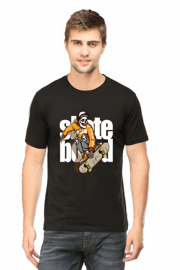 Undead & Skateboard Rebel Cotton T-Shirt – Bold Street Style with Skull Power - Image 6