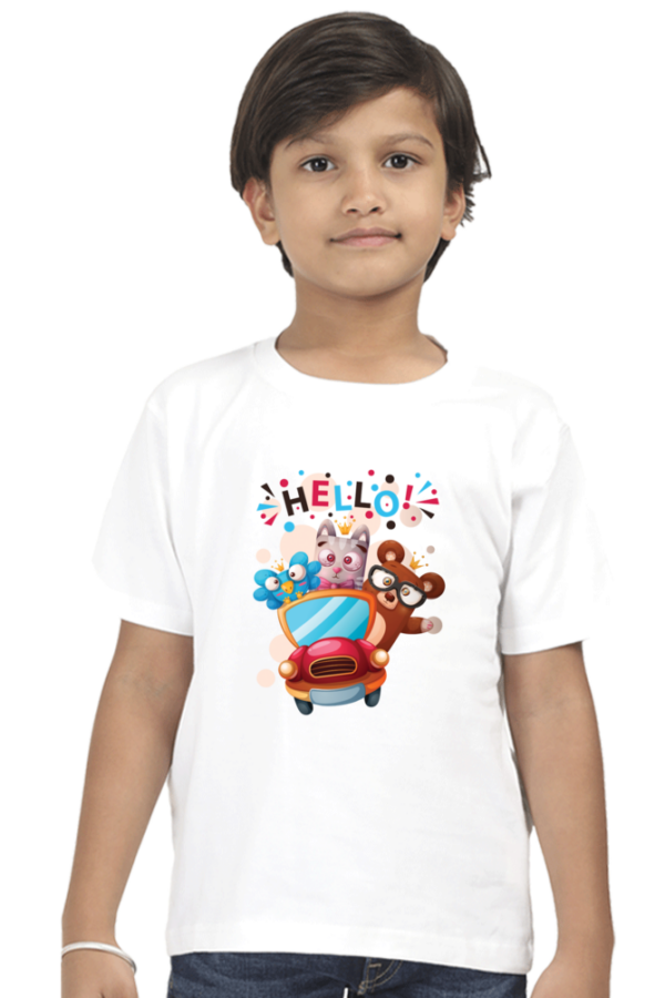 Fun Cartoon Animals Boys' Cotton T-Shirt - Image 6