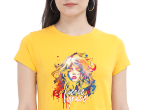 Women's Fierce Grace Crop Top | Bold Girl with Colorful Hair