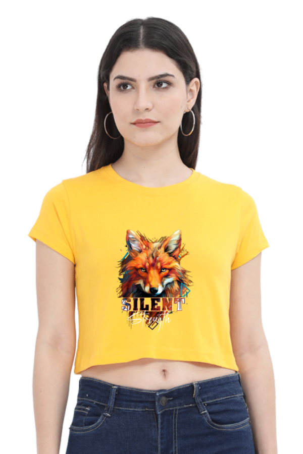 Silent Strength Women's Crop Top - Image 2