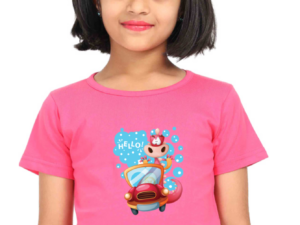 Fun Girls' Cotton Hello T-Shirt